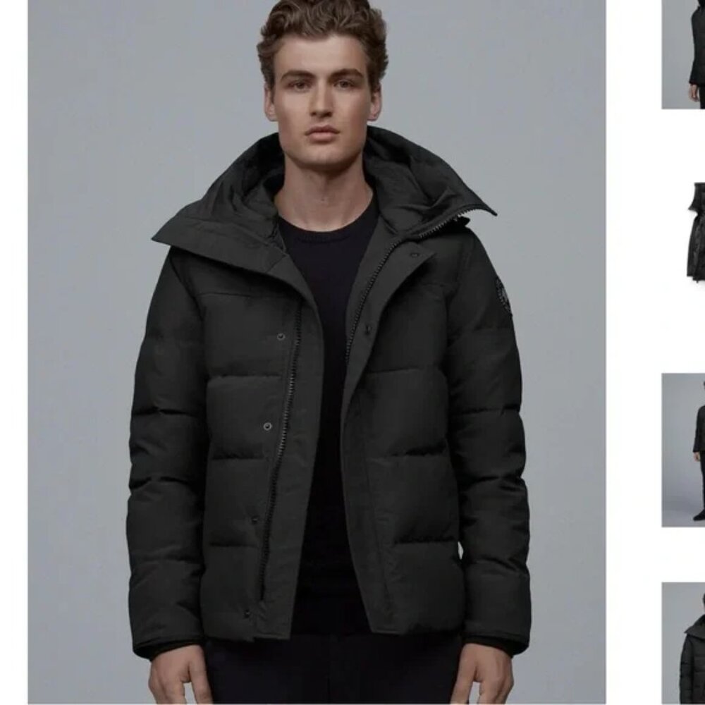 Canada Goose MacMillan Parka, BLACK LABEL 61, Men's M in Monochromatic Black